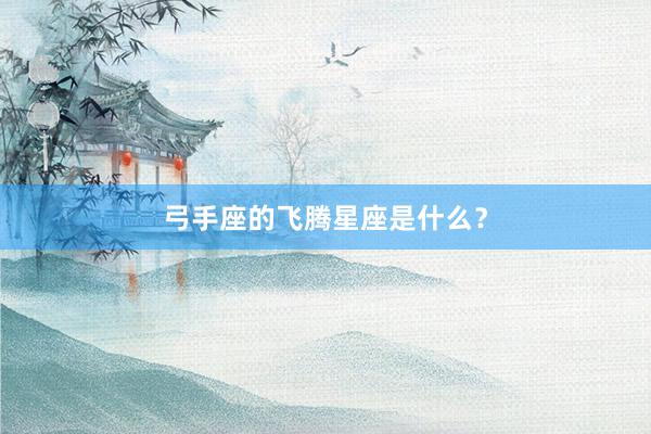 弓手座的飞腾星座是什么？